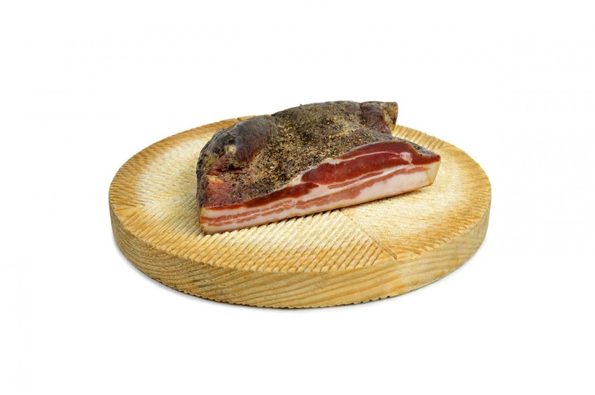 taco panceta curada con pimienta